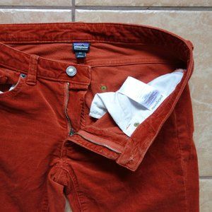 PATAGONIA rust corduroy skinny jeans